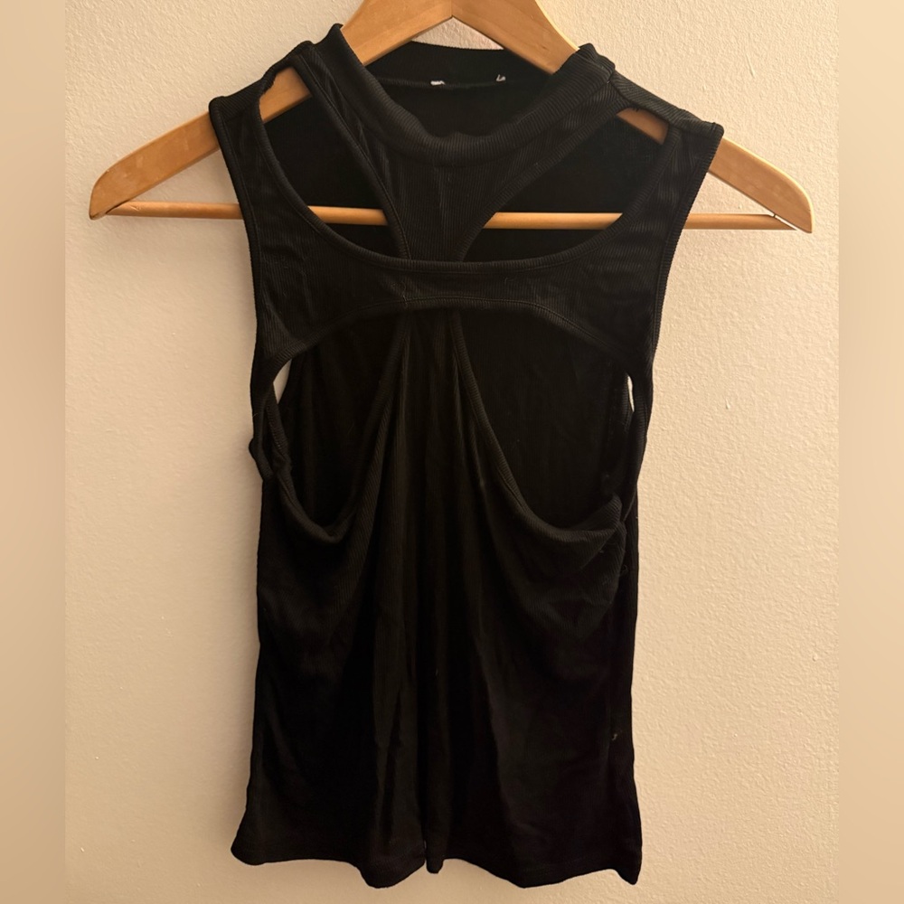 Black Sleeveless Women's Top
